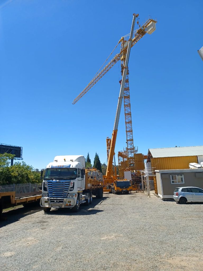 Transporting of Cranes and Office